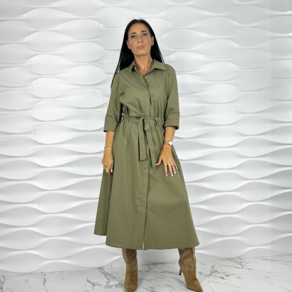 Sukienka khaki - obrazek 4