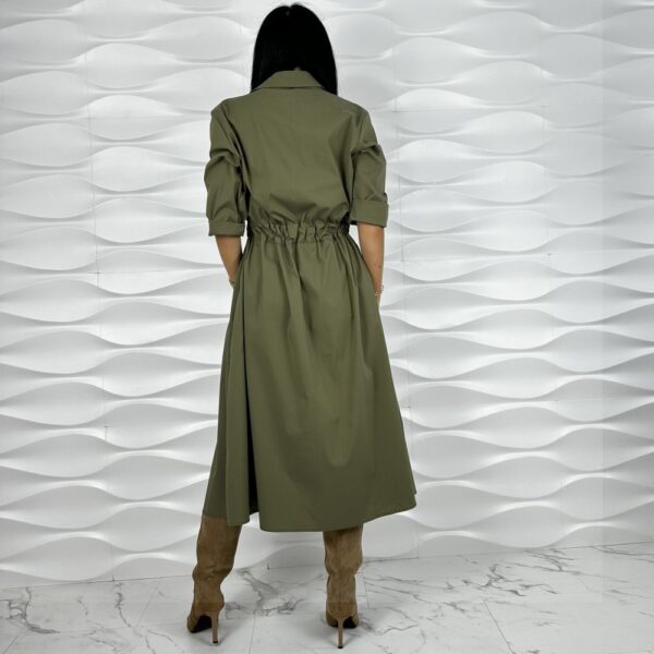 Sukienka khaki - obrazek 2